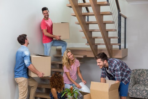 Commercial moving team planning an office relocation in Crofton Park