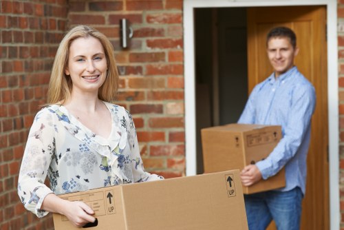 Packing boxes and furniture for a Croftonpark relocation