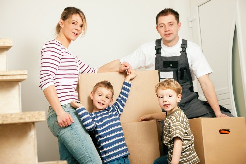 Professional movers handling commercial items in Croftonpark