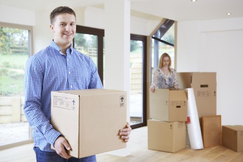 Professional removals team planning a Crofton Park house move