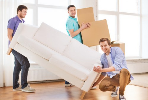 Commercial movers handling office relocation items in Crofton Park