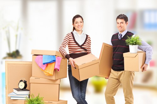 Safe handling of desks, chairs, and office technology during a move
