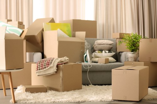 Professional movers handling furniture for a Croftonpark move