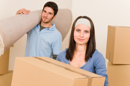 Moving team handling student removals in Croftonpark street