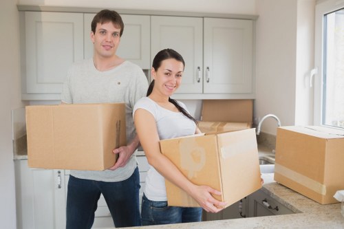 Securely arranged van cargo for transport